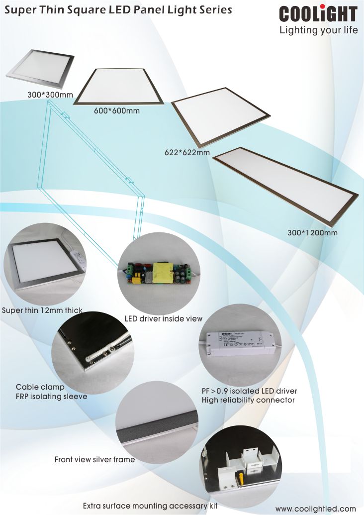 596x596mm 36W CLPG series LED panel